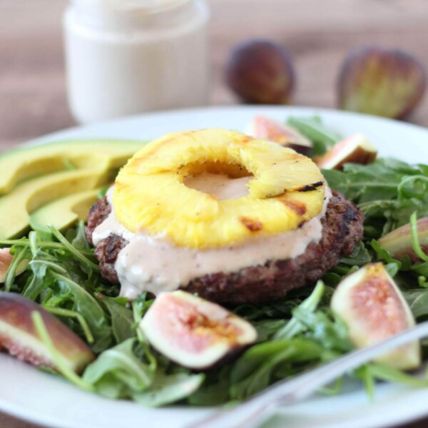 (gluten-free, paleo) Pineapple Burger Bowl with Sweet Fig Mayonnaise | www.rmavxiou.top