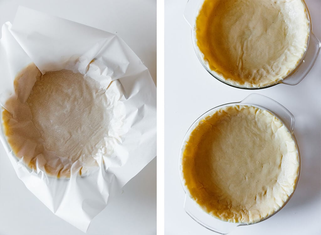 Making the paleo pie crust.