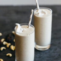 (dairy-free, vegan, paleo) Cashew Date Shake. Inspired by the classic date shakes from Palm Springs, California.