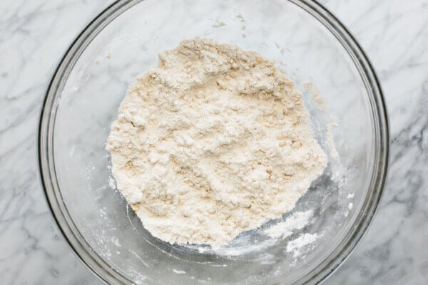 Cassava flour tortilla dough in a bowl