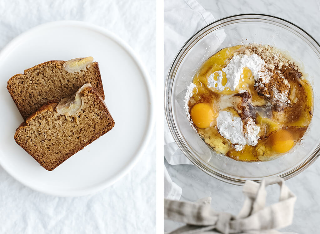 Paleo Banana Bread is super moist, delicious and easy to make. It's gluten-free, grain-free and dairy-free and the perfect healthy quick bread recipe.