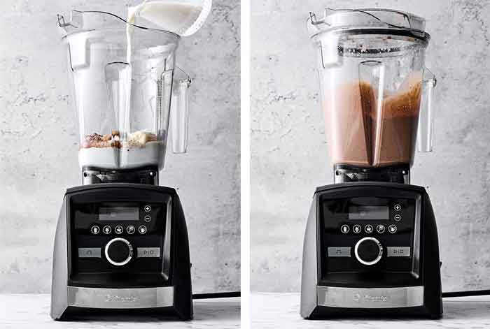 How to make chocolate collagen smoothie.