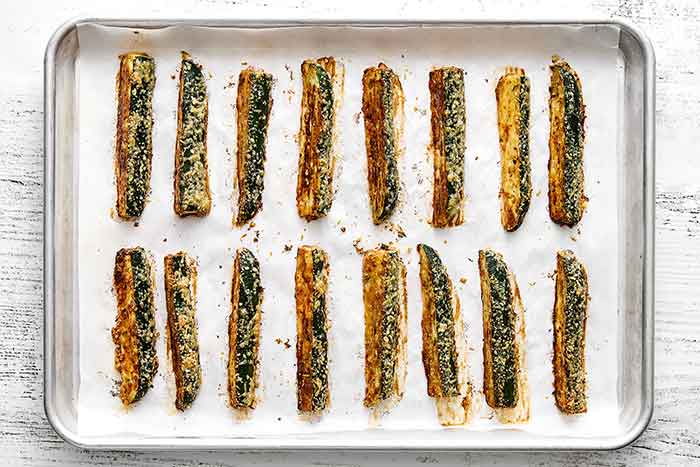 How to make baked zucchini fries.