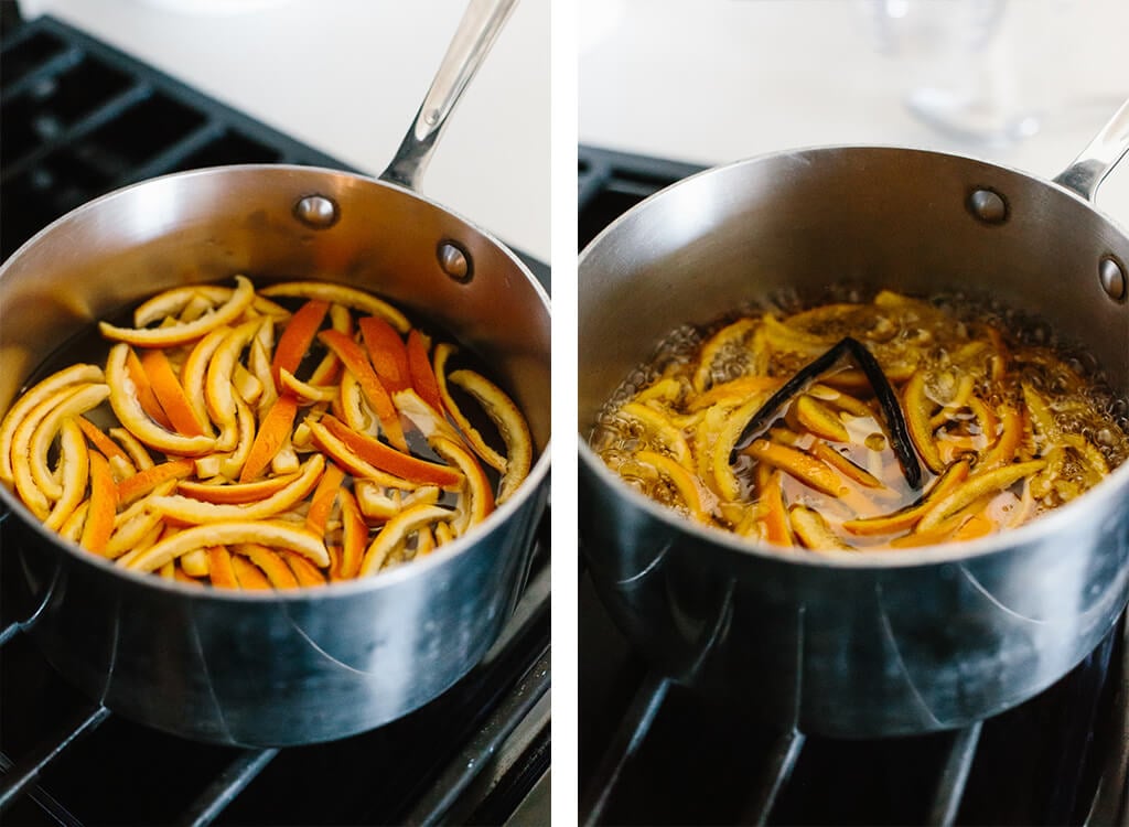 Candied orange peel is the perfect sweet treat. It's slightly bitter with a burst of orange and deliciously sweet.