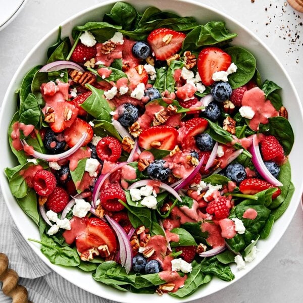 Berry spinach salad recipe.