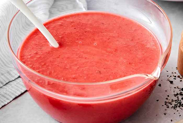 How to make a raspberry vinaigrette.