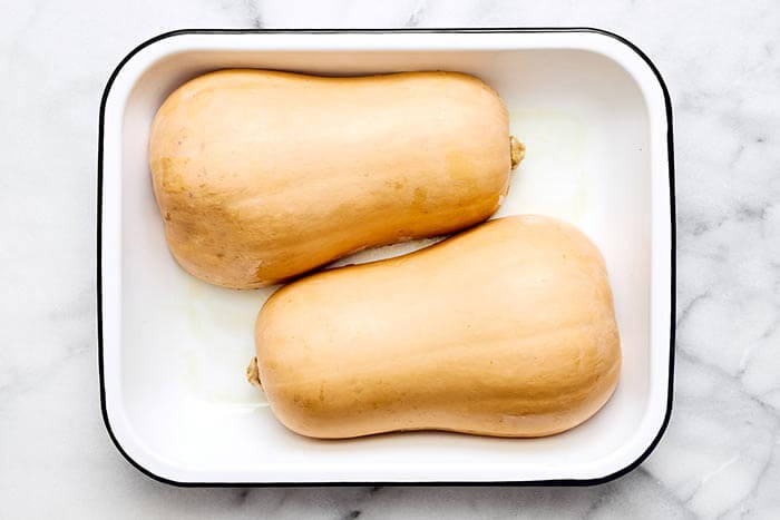 Baked butternut squash.