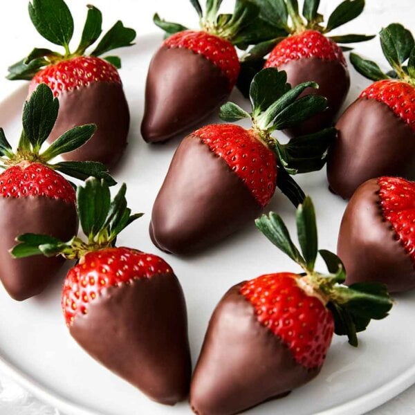 Chocolate covered strawberries recipe.