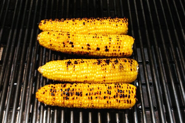 Grilling corn for corn salad