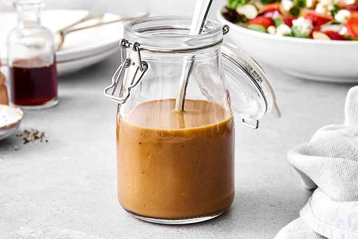 How to make balsamic vinaigrette.