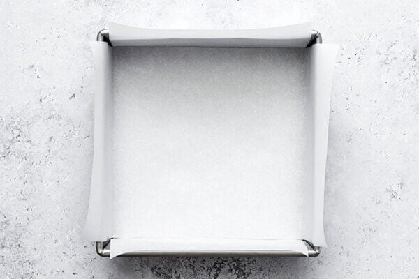 A baking tray for sweet potato brownies