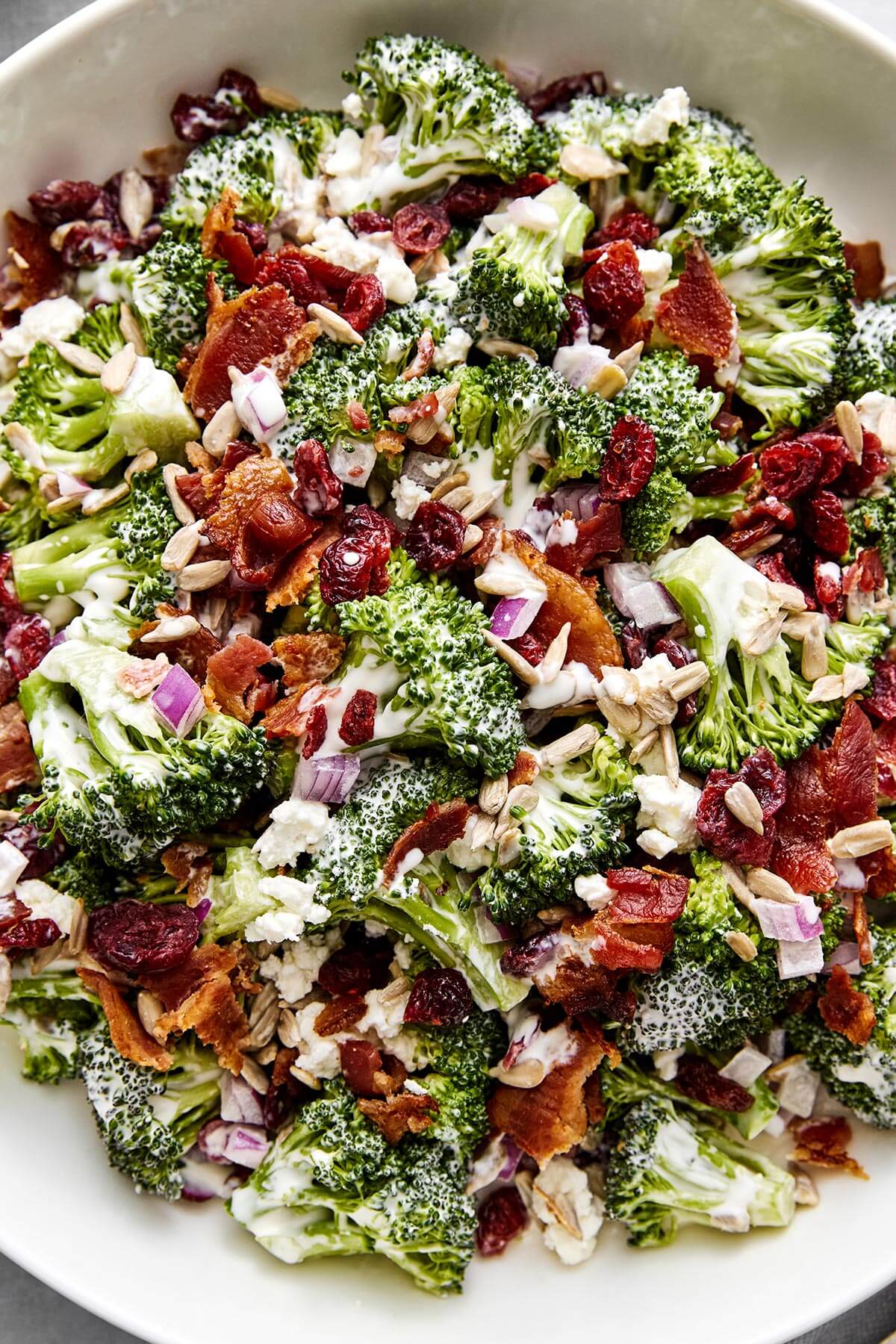 Broccoli salad side dish.