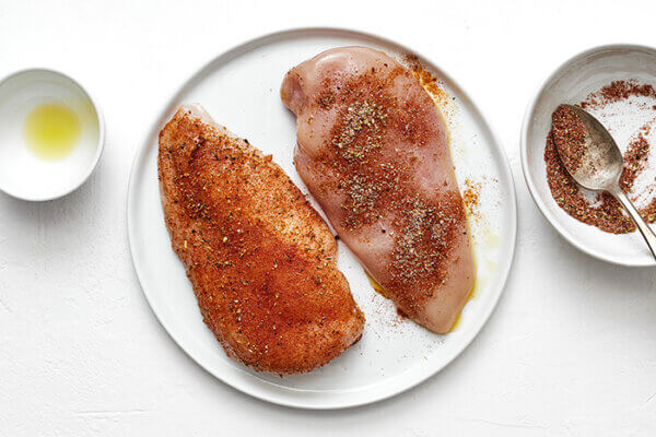 Seasoning chicken breasts for air fryer