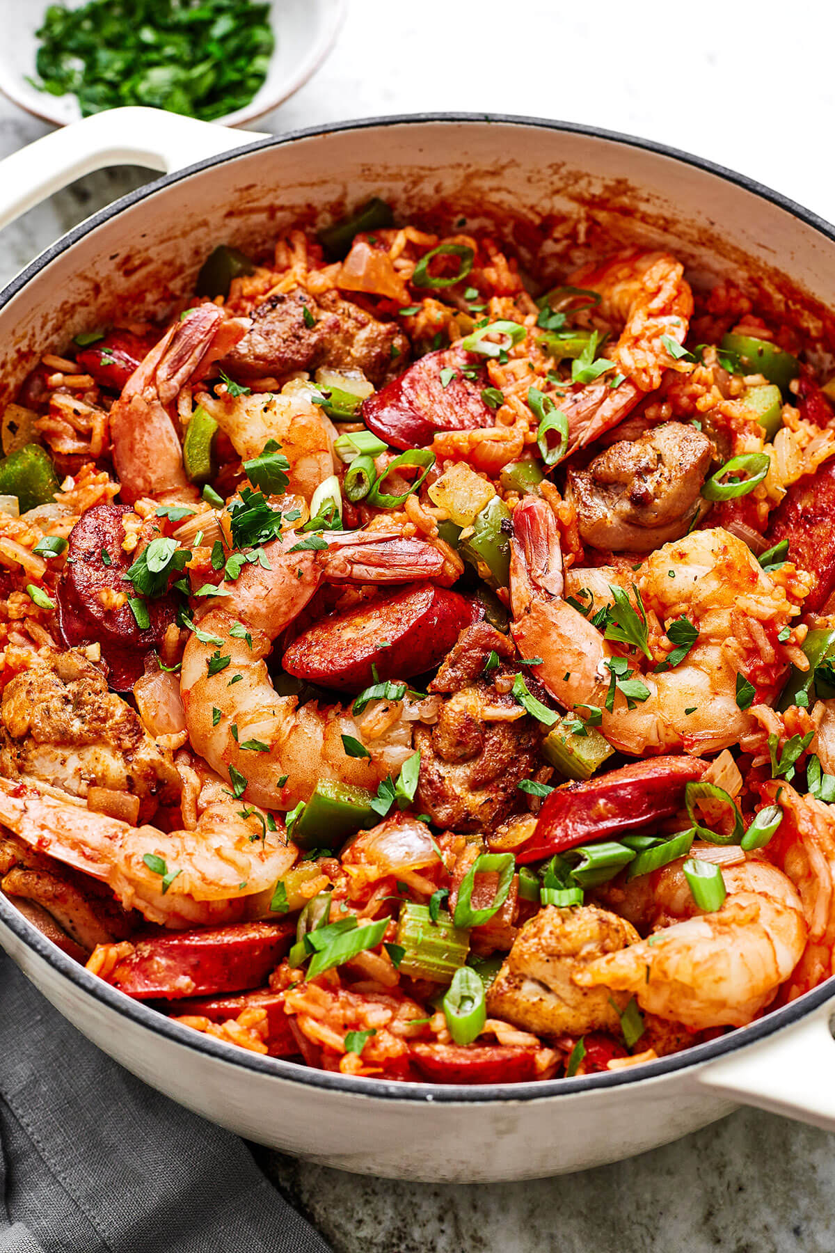 Jambalaya with shrimp