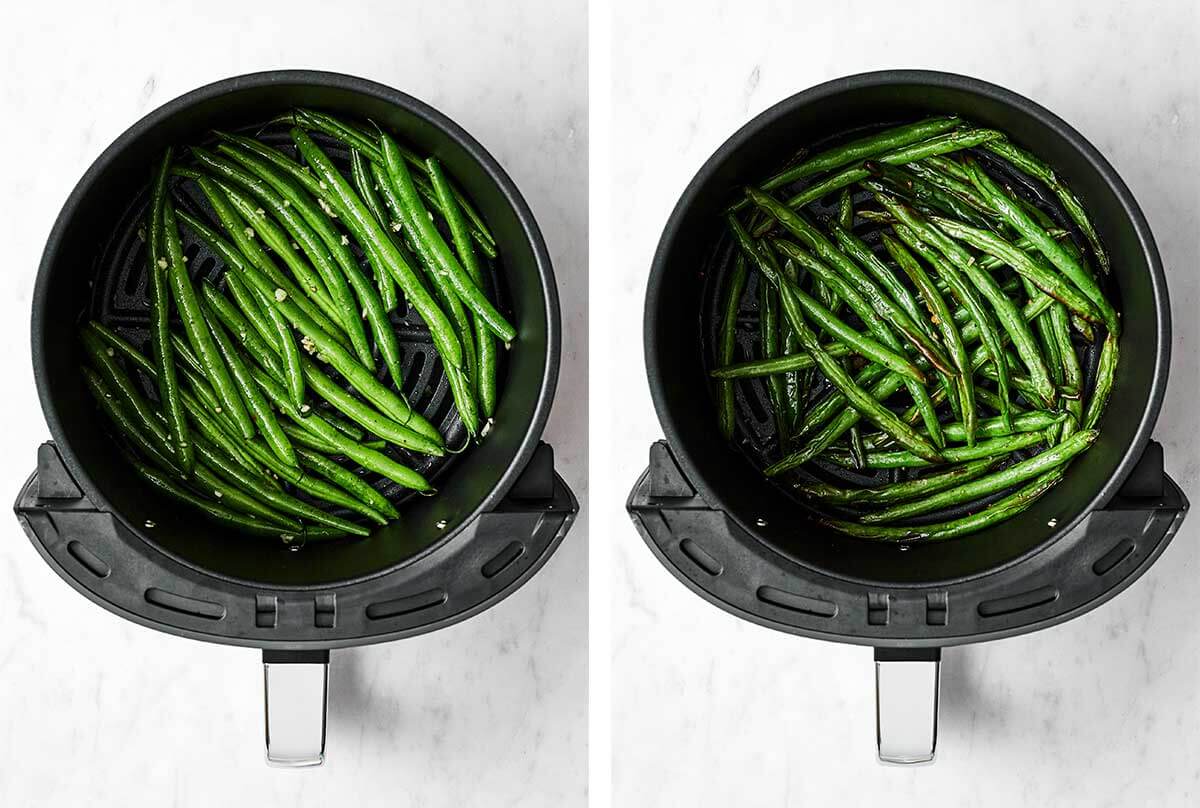 Cooking green beans in the air fryer