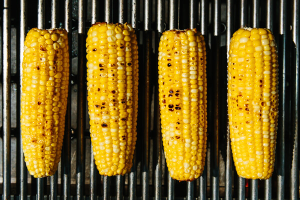 Grilled corn for elote