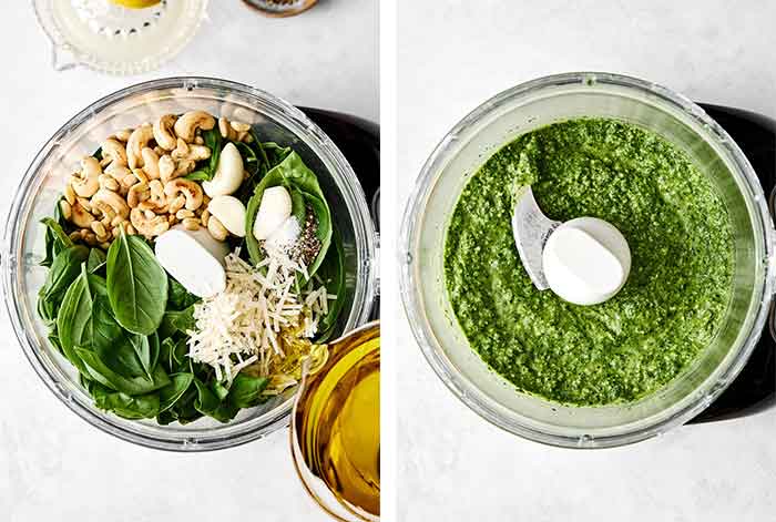 How to make basil pesto.