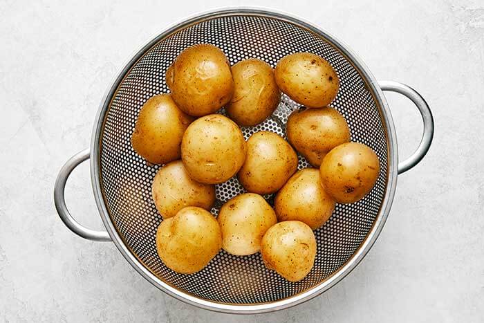 Potatoes in a colander