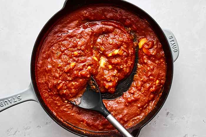 Step three: Making the butter chicken sauce.