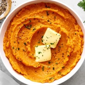 Mashed sweet potatoes recipe.