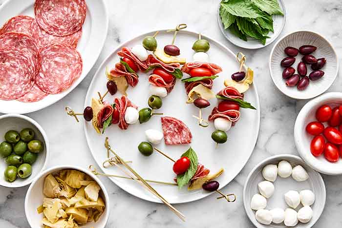 How to make antipasto skewers.