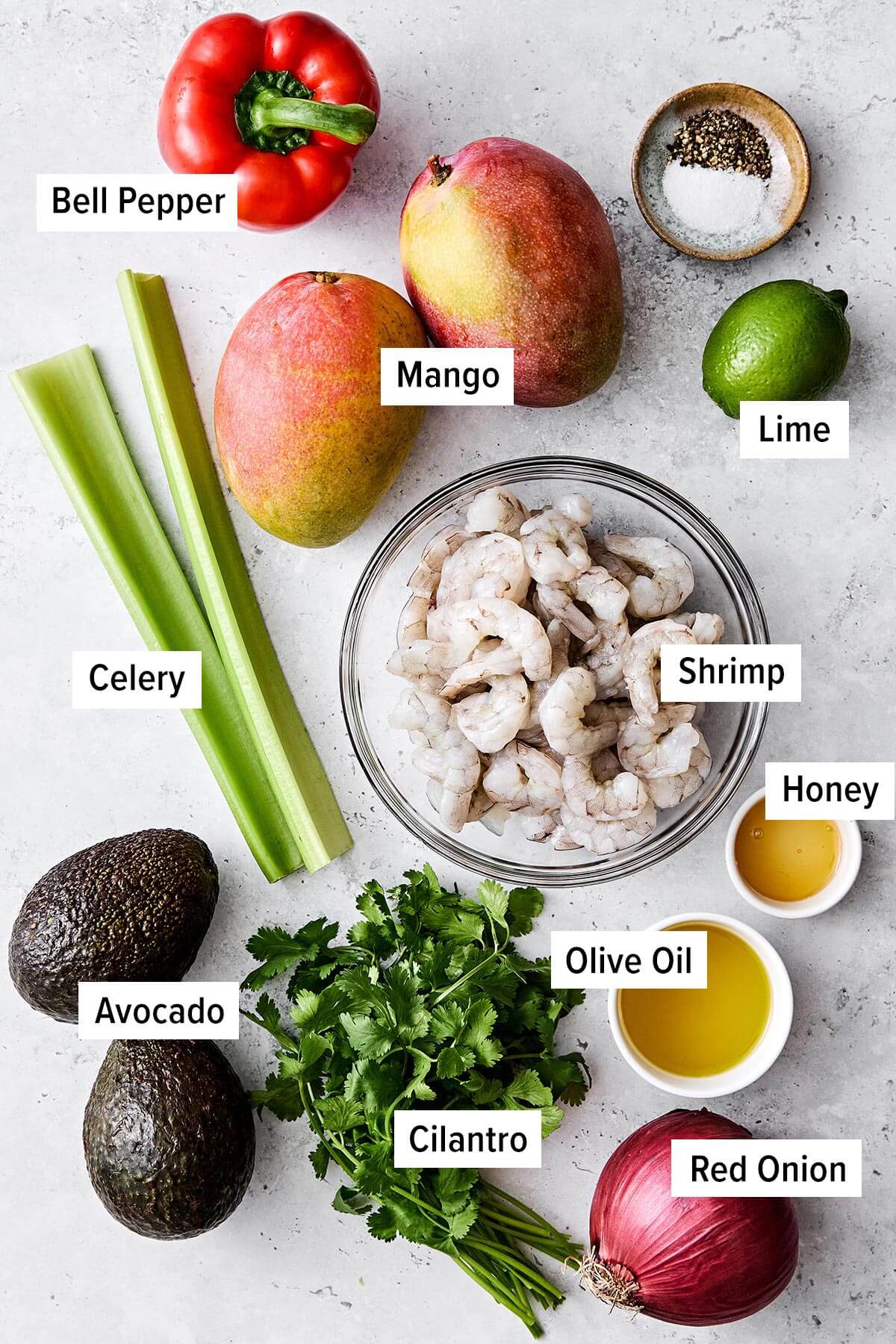 This mango avocado shrimp salad is sweet, crunchy, and tossed in a fresh honey lime dressing. It's the ultimate refreshing summer salad! Mango avocado shrimp salad ingredients.