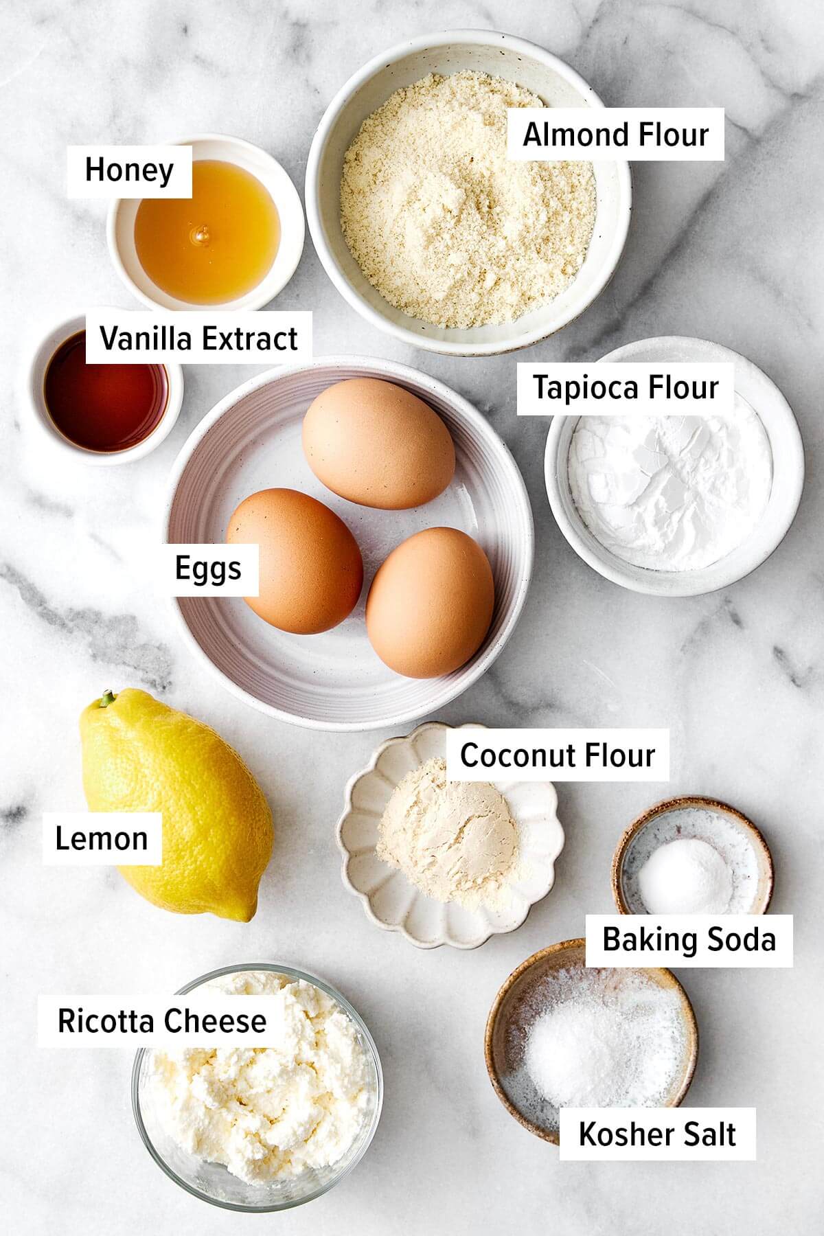 Protein pancakes ingredients.