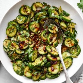 Easy asian cucumber salad.