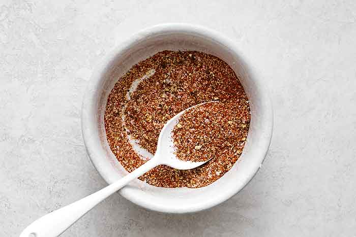 Seasoning in a bowl.