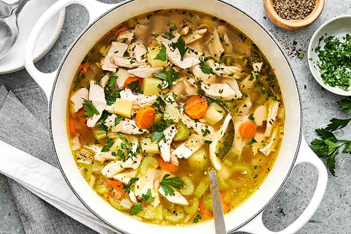 How to make turkey soup.