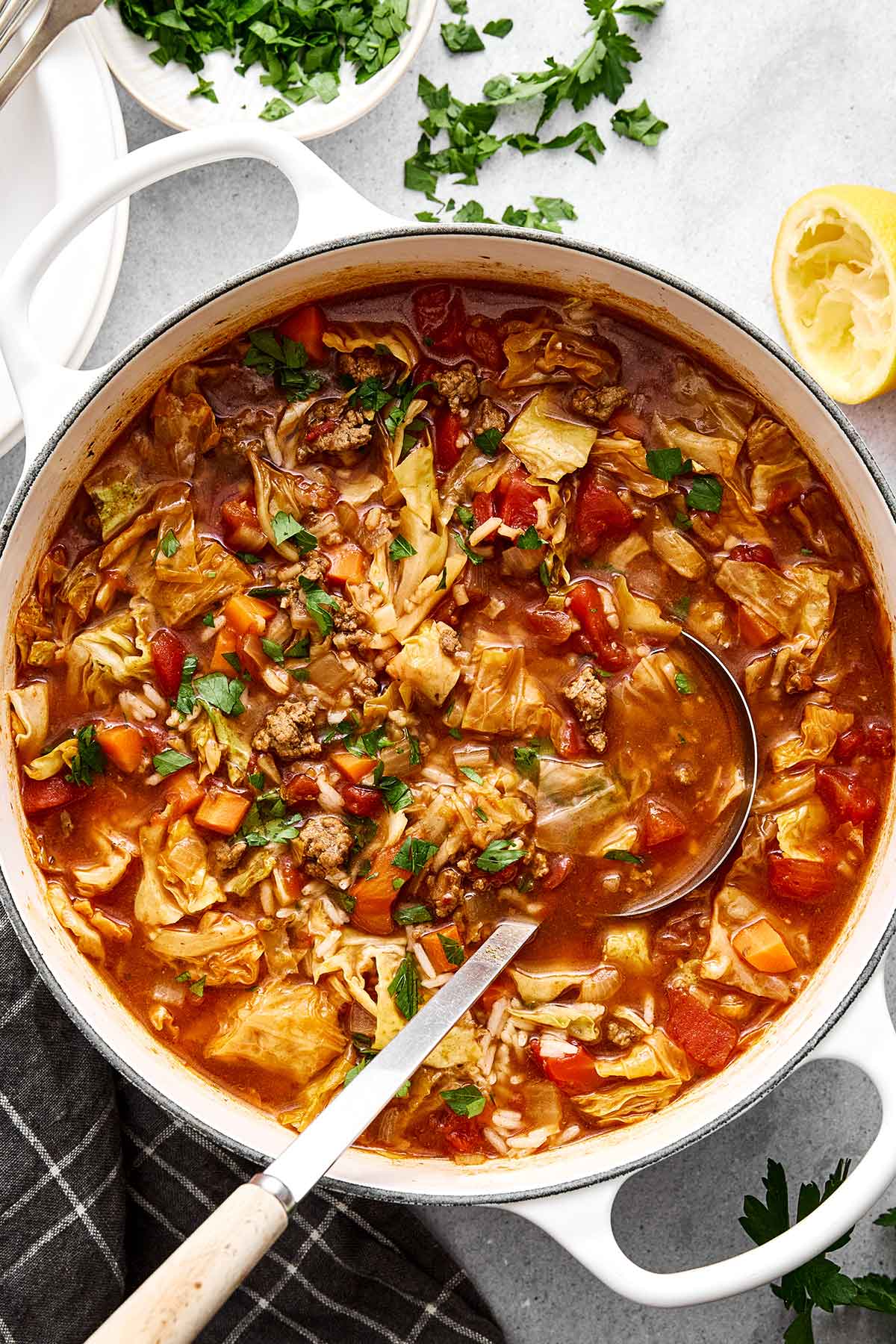 Cabbage roll soup.