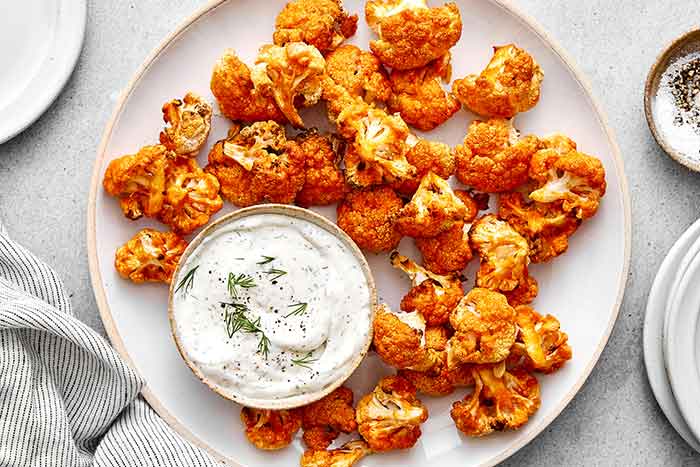 How to make buffalo cauliflower bites.