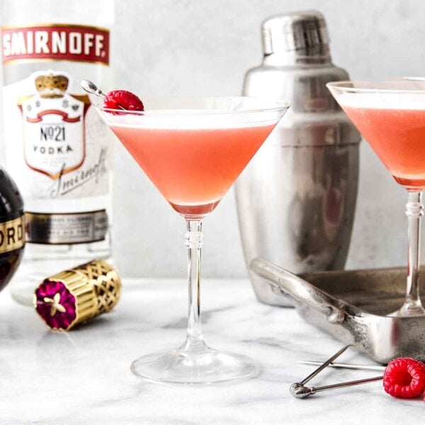 French martini glasses.