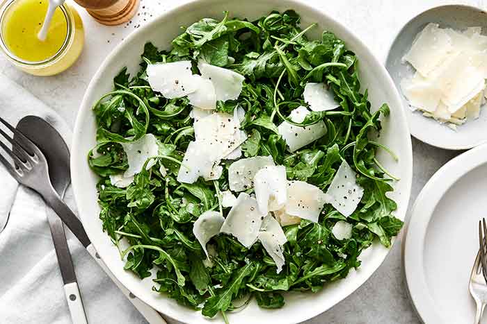 How to make an arugula salad.