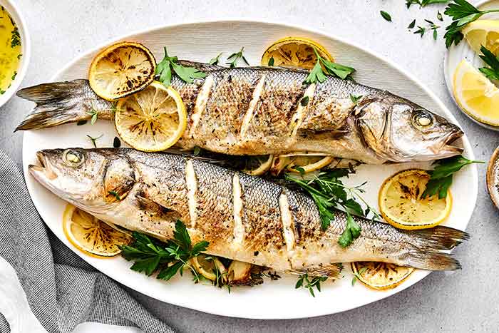 How to make whole roasted branzinos.